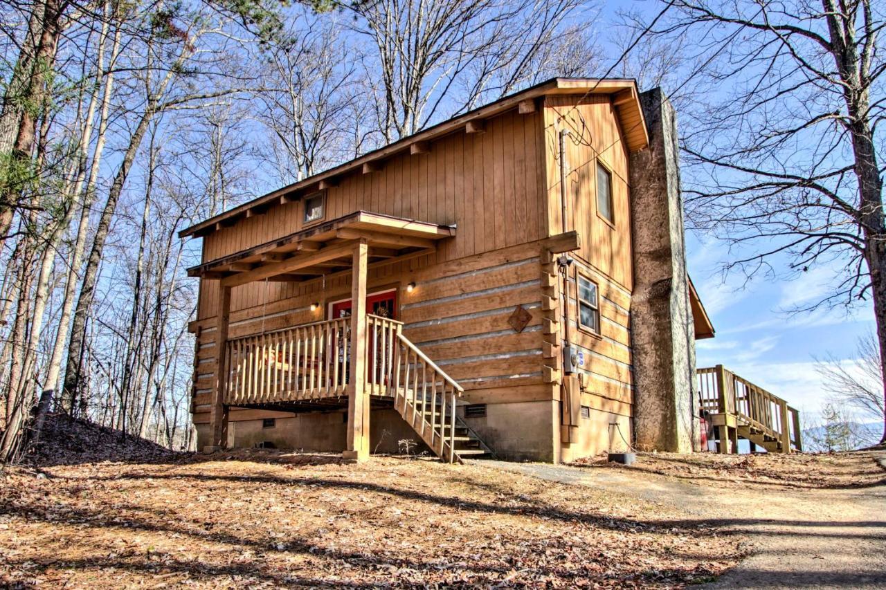 Panoramic-View Gatlinburg Cabin With Private Hot Tub Exteriör bild